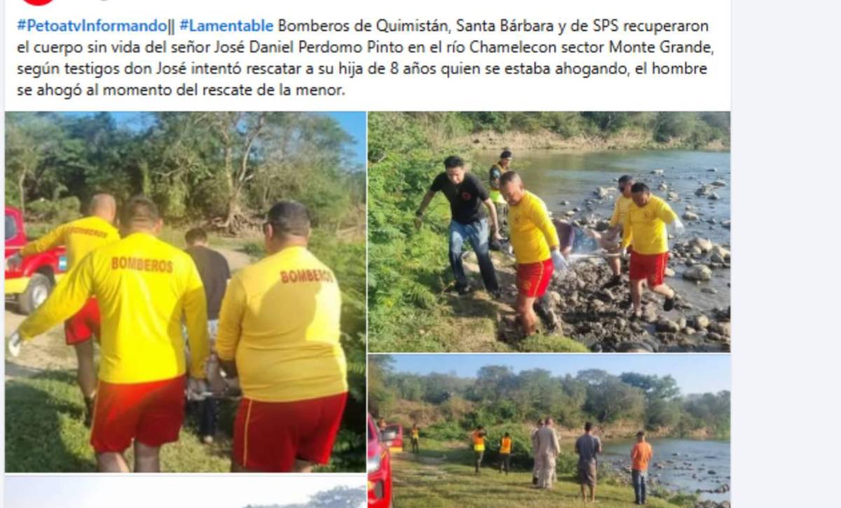 Tragedia: Jugador hondureño muere ahogado al intentar salvar a su hija