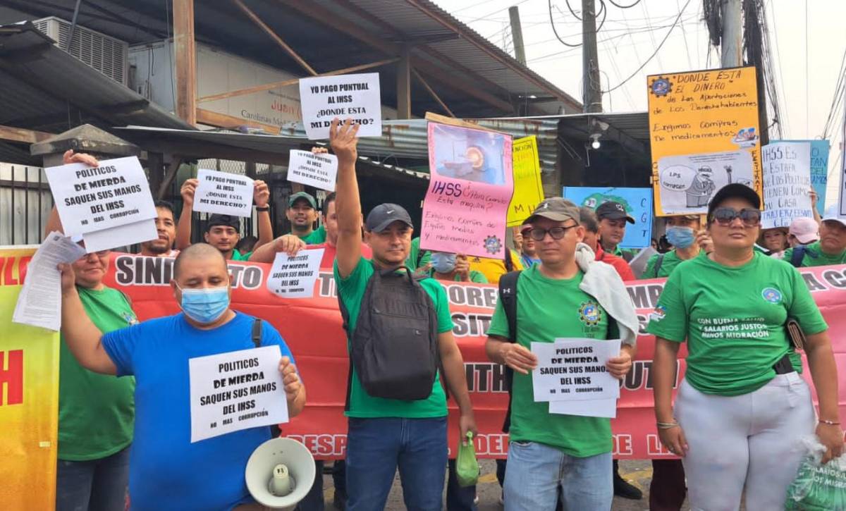 ¿Por qué fue la protesta frente al Seguro Social de San Pedro Sula?