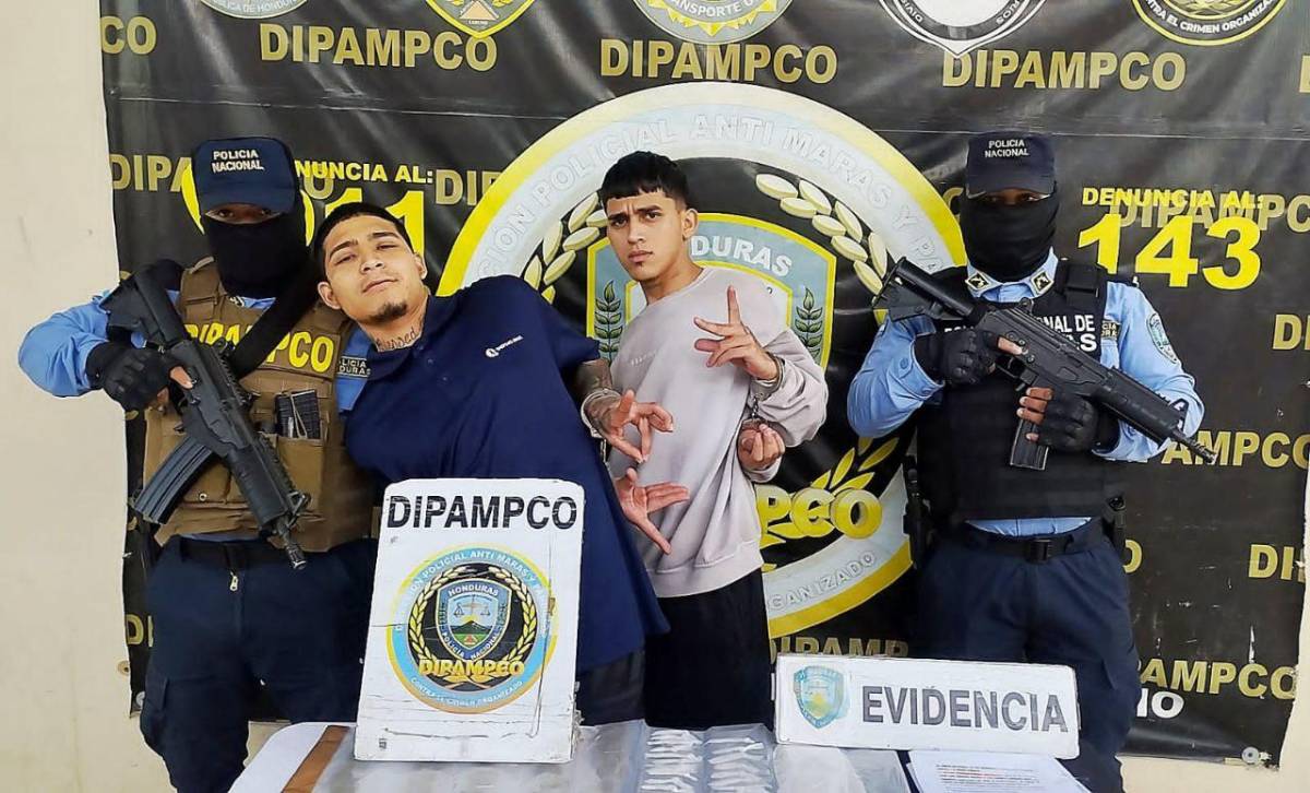Arrestan a dos presuntos pandilleros de la 18 vinculados a crímenes de alto impacto