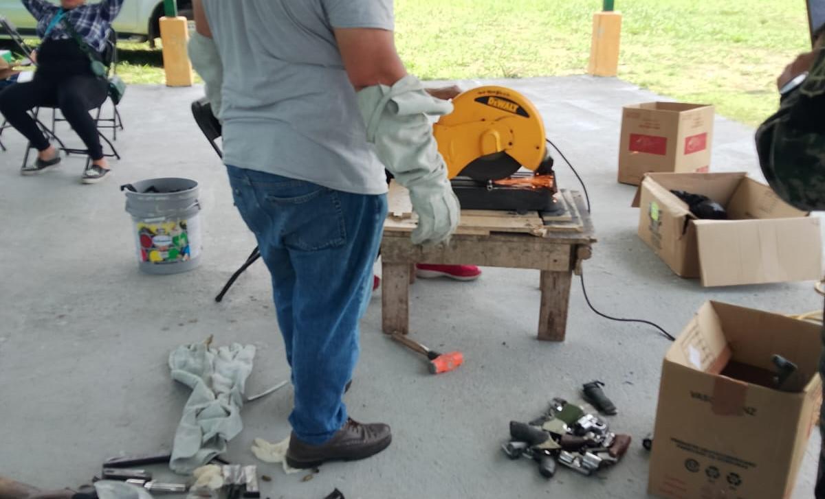 Destruyen armas y hasta una piedra de casos ya sentenciados en tribunales