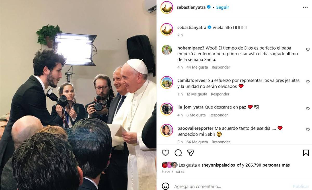 Los famosos lloran la muerte del Papa Francisco
