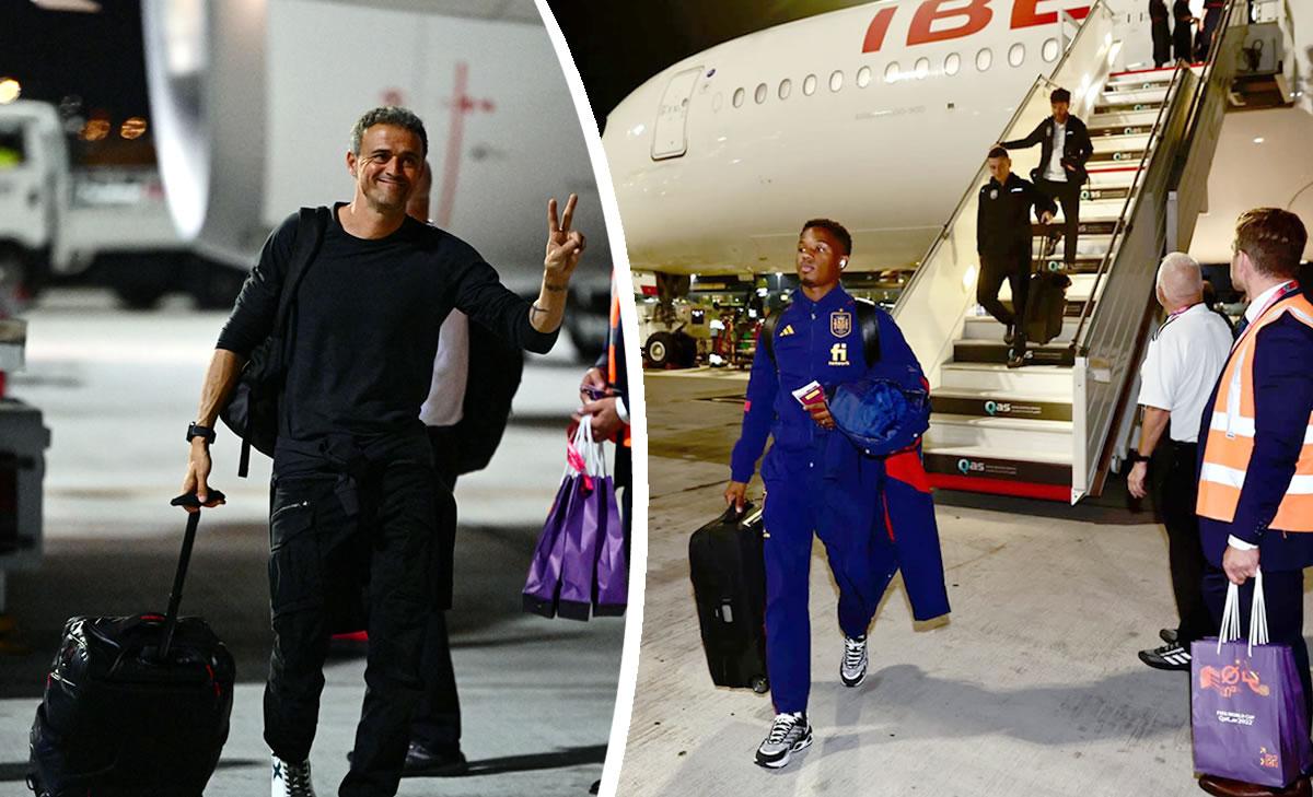 ¡Aterrizó la Roja! España se concentra en Doha a dos días del inicio del Mundial de Qatar 2022