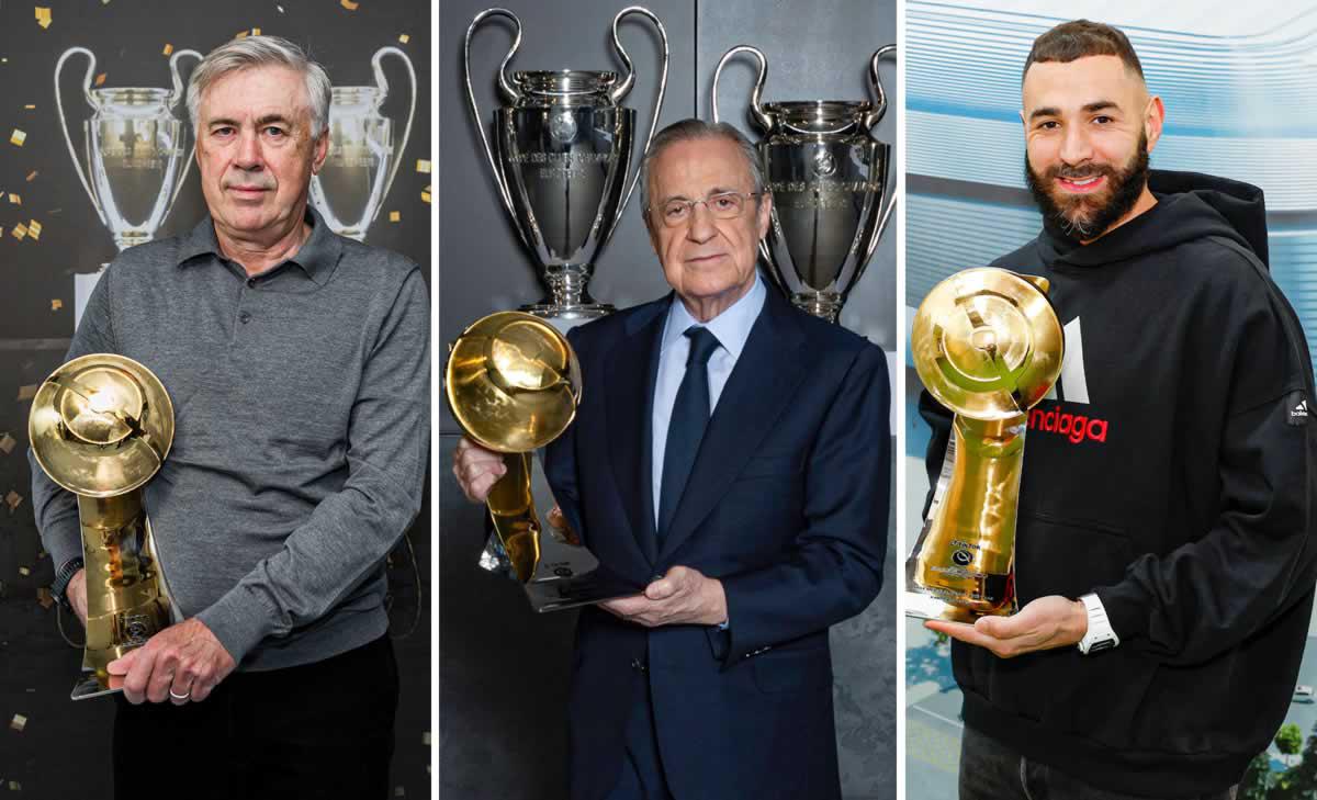 Real Madrid arrasó en los Globe Soccer Awards con seis premios