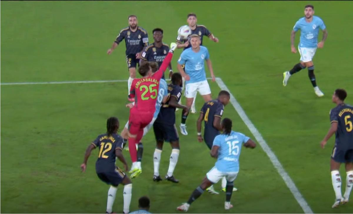 La polémica jugada del gol del Celta de Vigo que fue anulado.