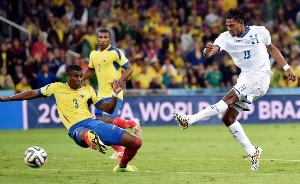 Honduras y Ecuador se han enfrentado en una ocasión en un Mundial de Fútbol. Fue en Brasil 2014 con triunfo ecuatoriano.