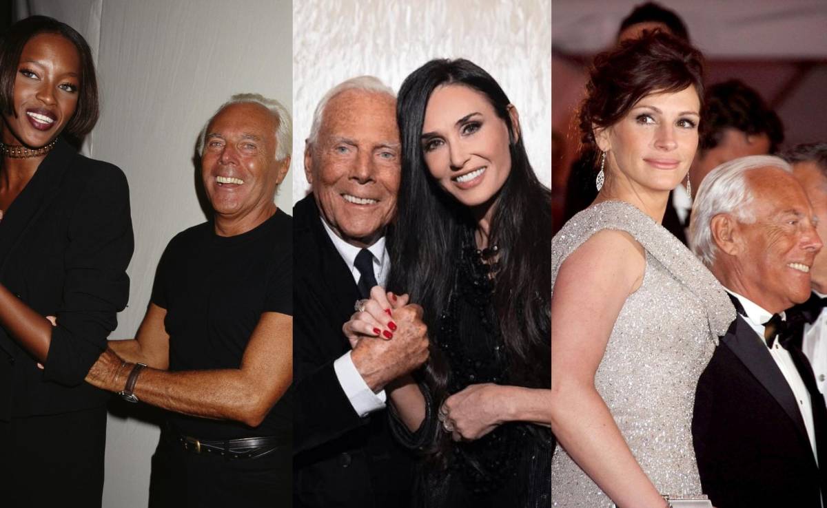 Naomi, Demi Moore, Julia Roberts y otras famosas lloran la muerte de Giorgio Armani