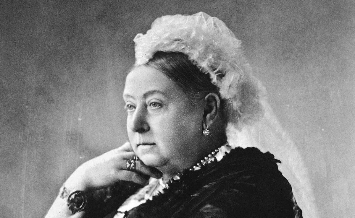 Retrato de la reina Victoria.
