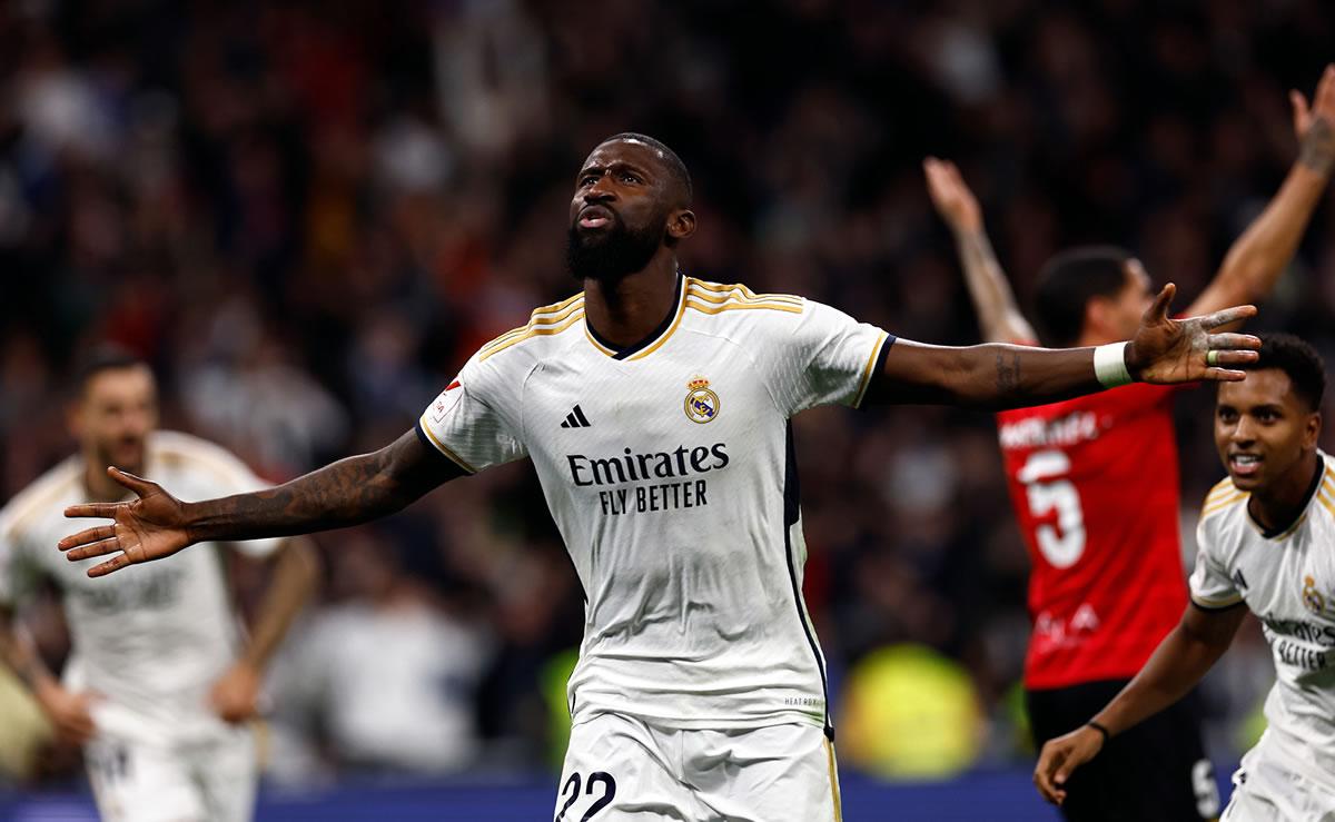 Antonio Rüdiger fue el salvador del Real Madrid con su cabezazo para el triunfo ante el Mallorca.