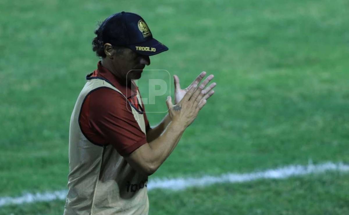 La reacción de Troglio tras el empate contra Motagua que los deja sin liderato