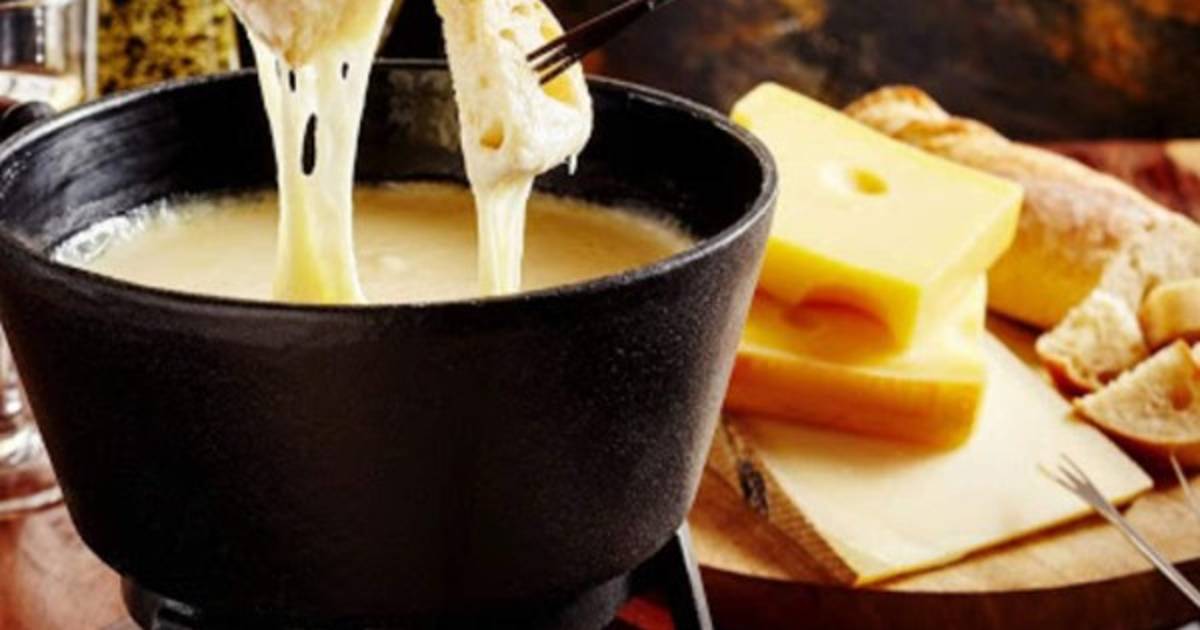 Fondue de queso casero