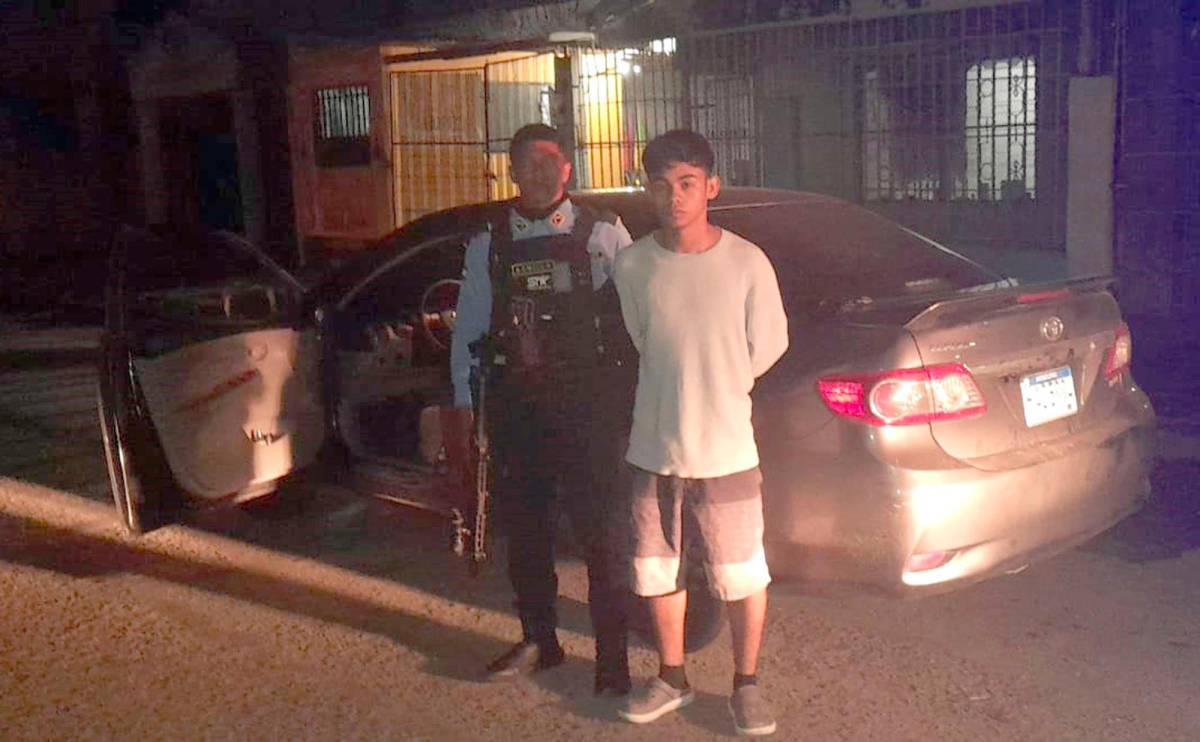 San Pedro Sula: Cae pandillero con carro que se robó