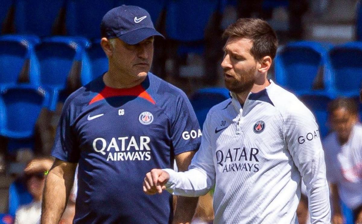 Christophe Galtier informó que Messi jugaría su último partido en el Parque de los Príncipes el sábado ante Clermont.