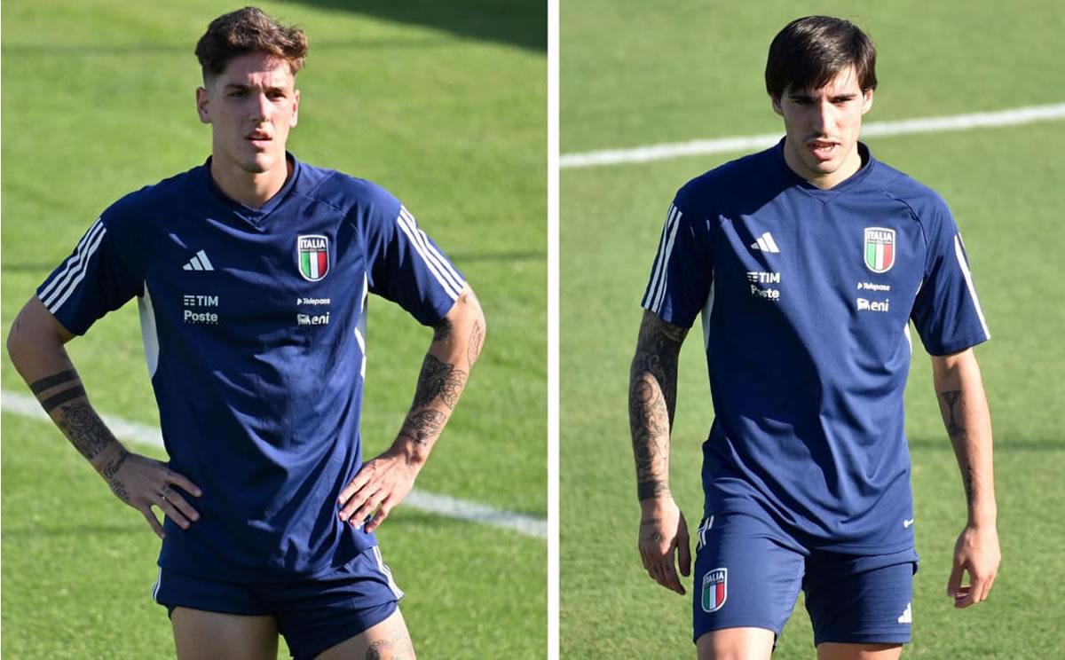 Nicolo Zaniolo y Sandro Tonali quedaron fuera de la selección italiana.