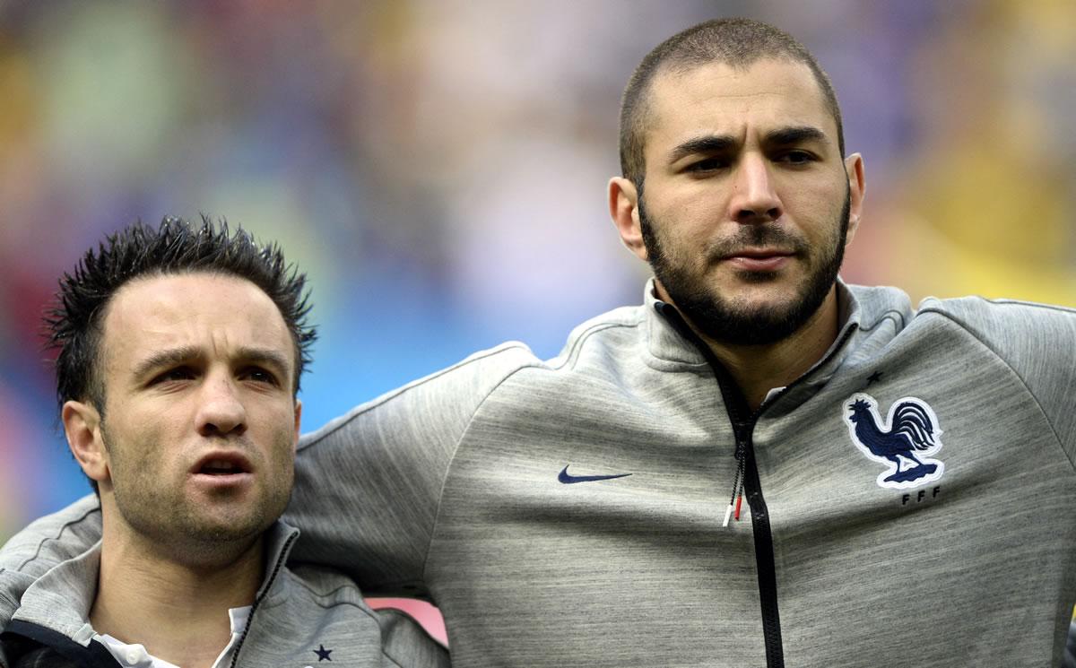 Karim Benzema y Mathieu Valbuena fueron compañeros en la selección francesa.