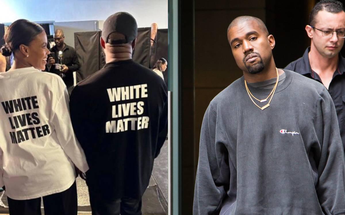 Kanye West causó polémica hace unos días por promover estas camisas con el lema “White Lives Matter”.