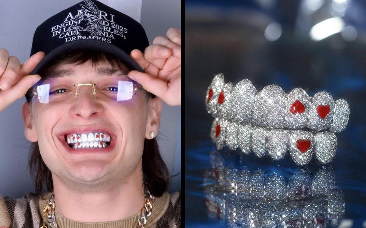Peso Pluma: esto cuestan las joyas que luce en los dientes