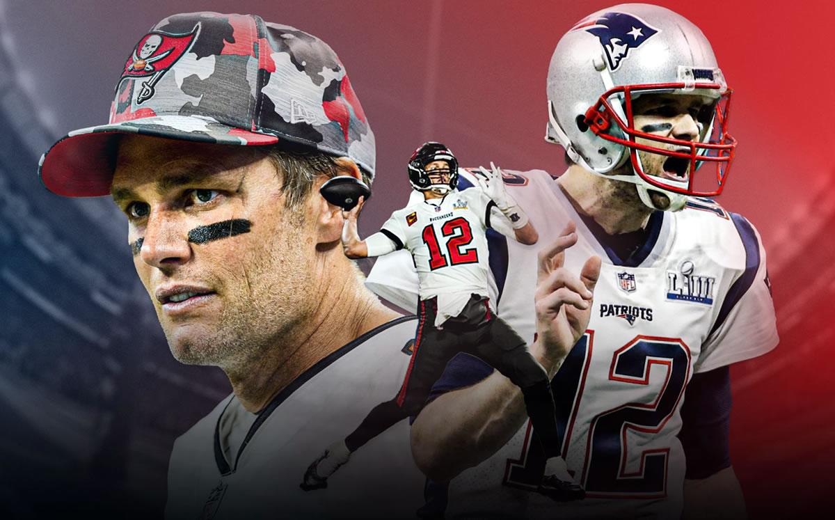 Tom Brady ganó seis Super Bowls con los New England Patriots y uno con los Buccaneers.