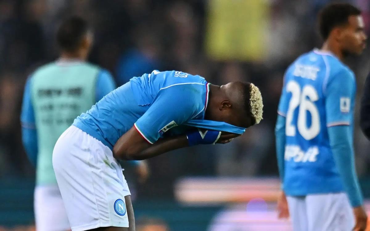 Victor Osimhen podría no volver a jugar con el Napoli.
