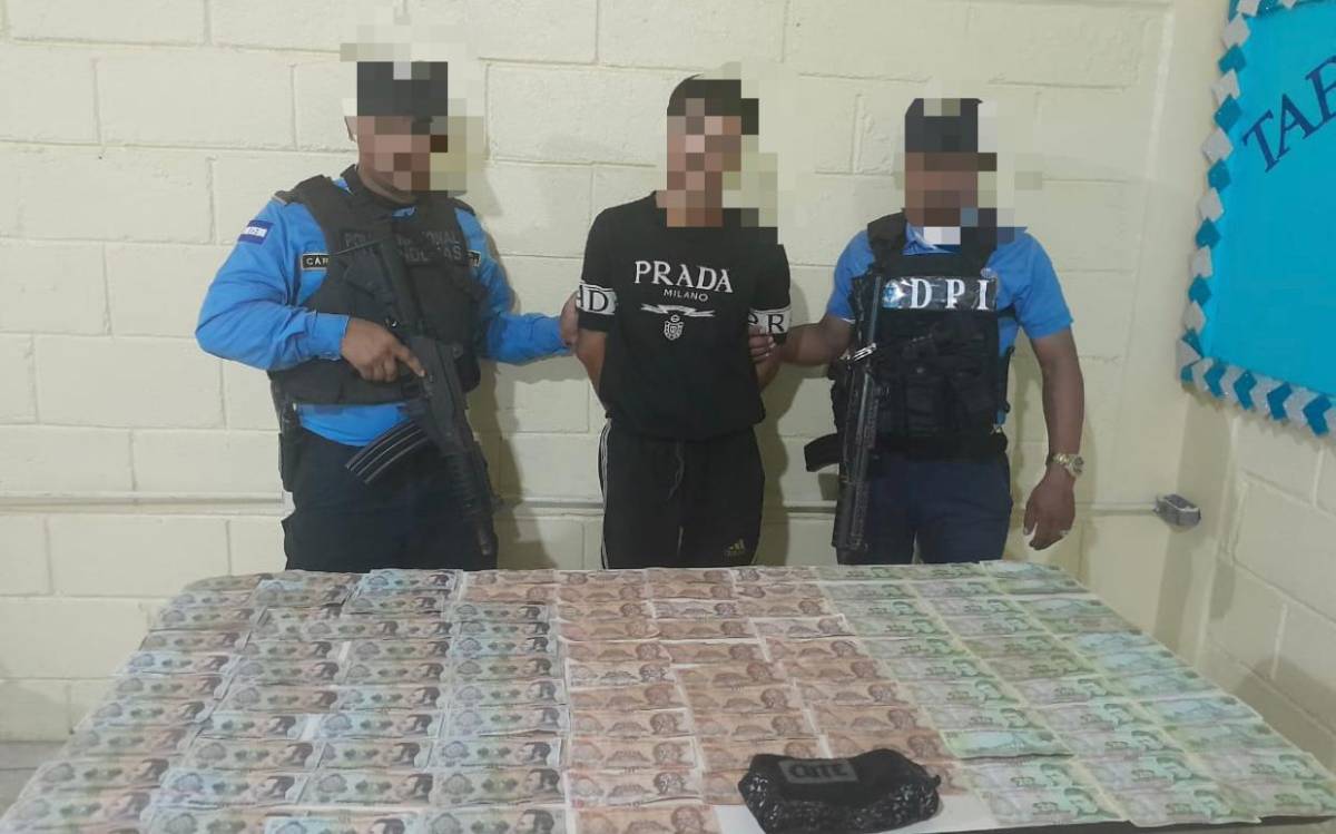 Capturan a hondureño por robo de L18 mil de un restaurante