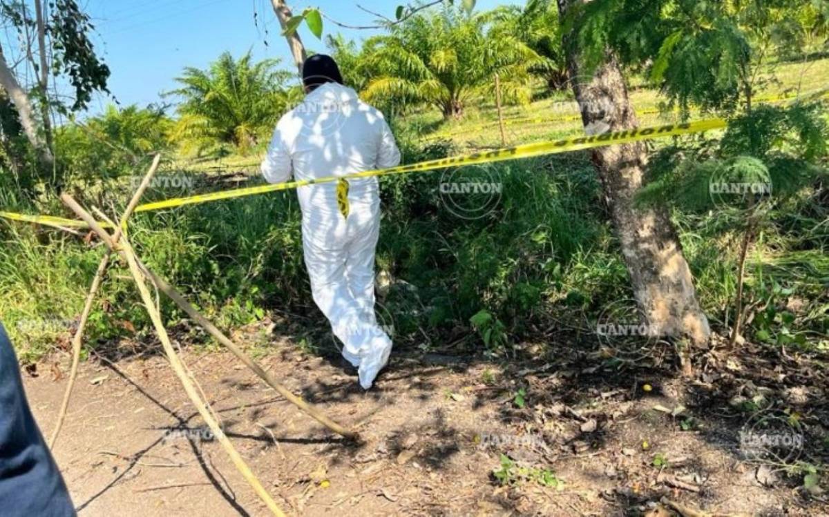 Escena donde asesinaron al hondureño migrante.