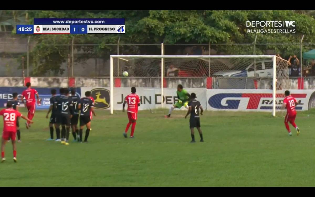 El golazo del “Camello” Delgado en el Real Sociedad - Honduras Progreso