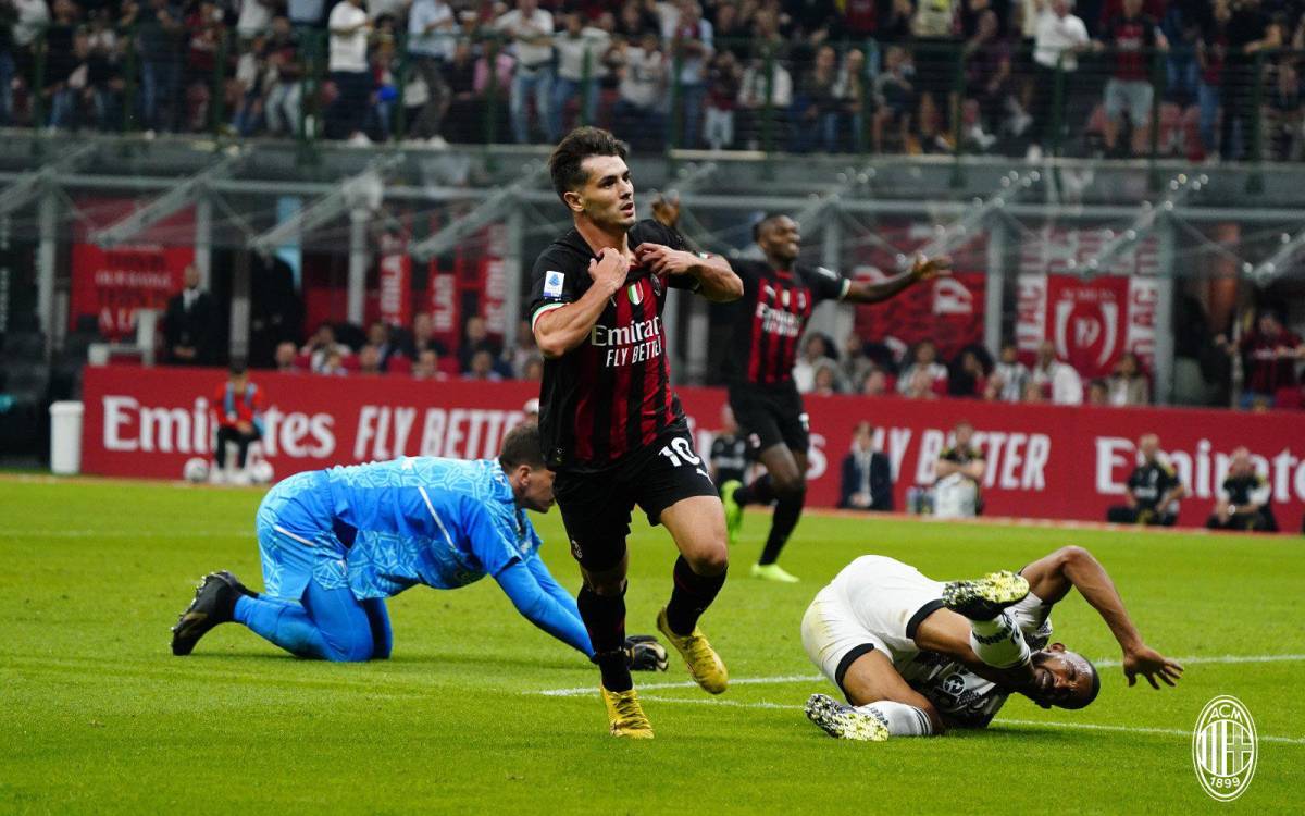 El español Brahim Díaz marcó un golazo que liquidó a la Juve.