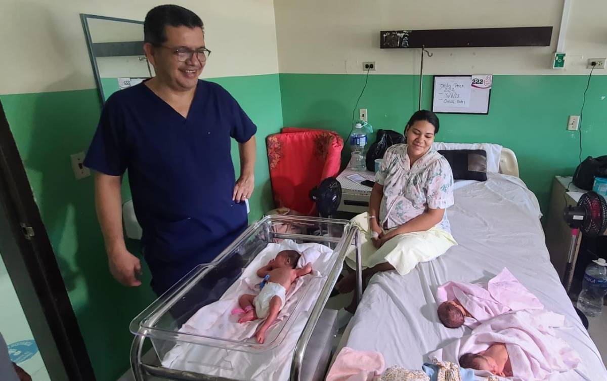 Nacen trillizas saludables en el hospital Mario Catarino Rivas