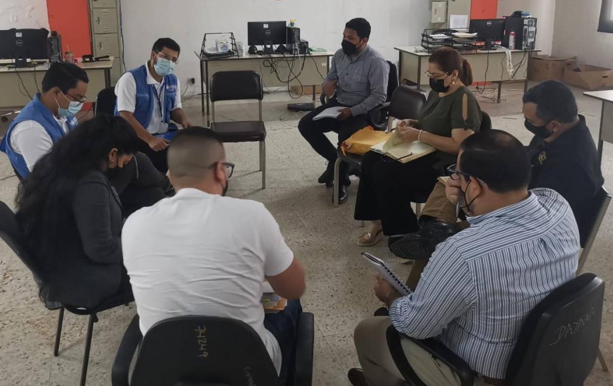 ONU, Atic y fiscalía en reunión.