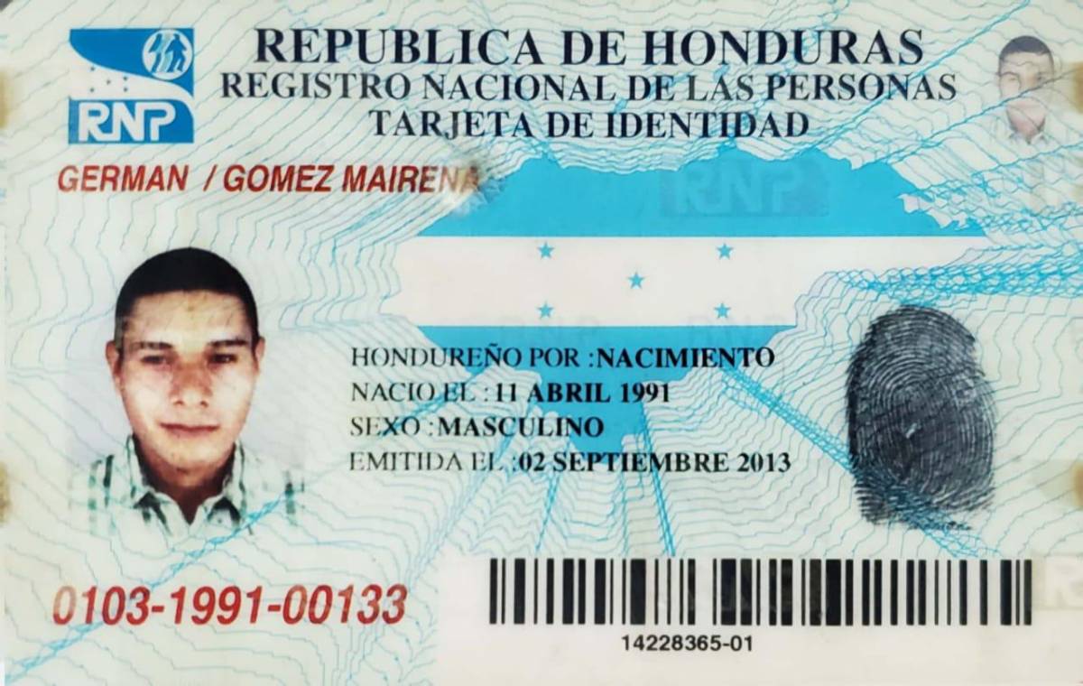 German Gómez Mairena es una de los tres fallecidos la mañana del domingo en Esparta, Atlántida.