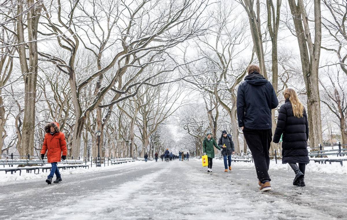 Así se ve Nueva York tras la primera nevada de la temporada