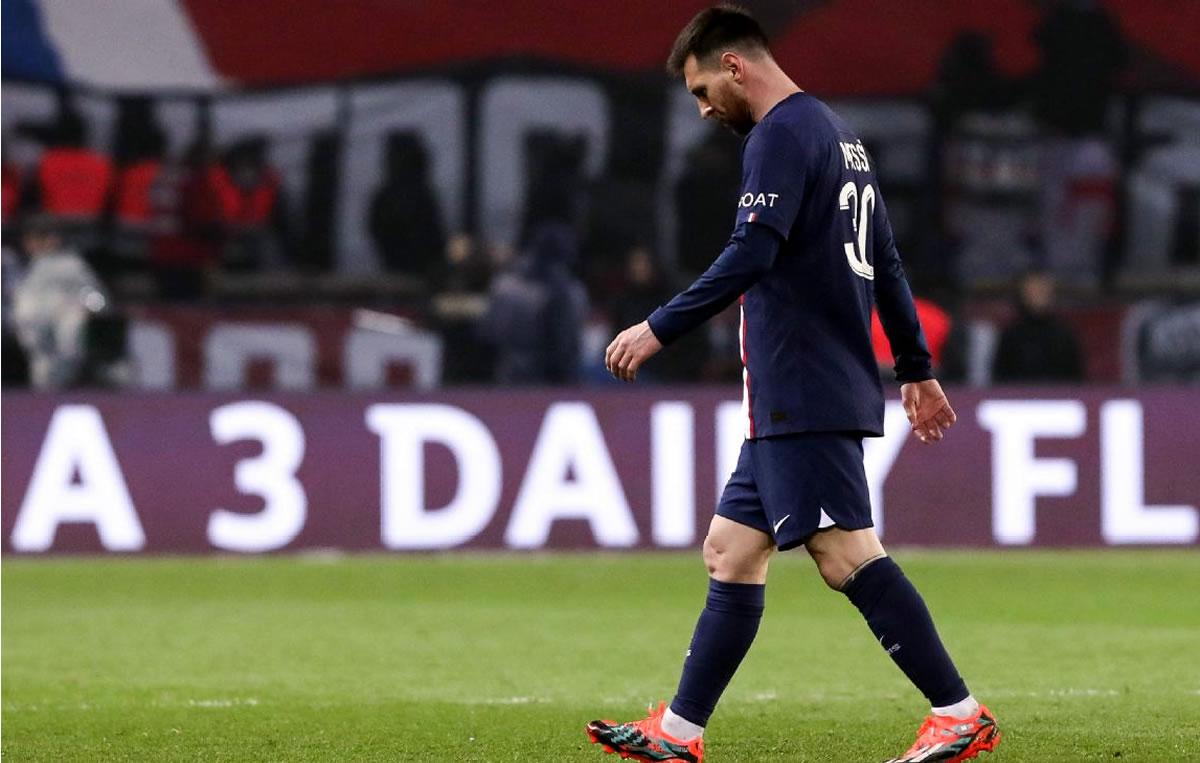 Lionel Messi fue abucheado nuevamente por los aficionados del París Saint Germain.