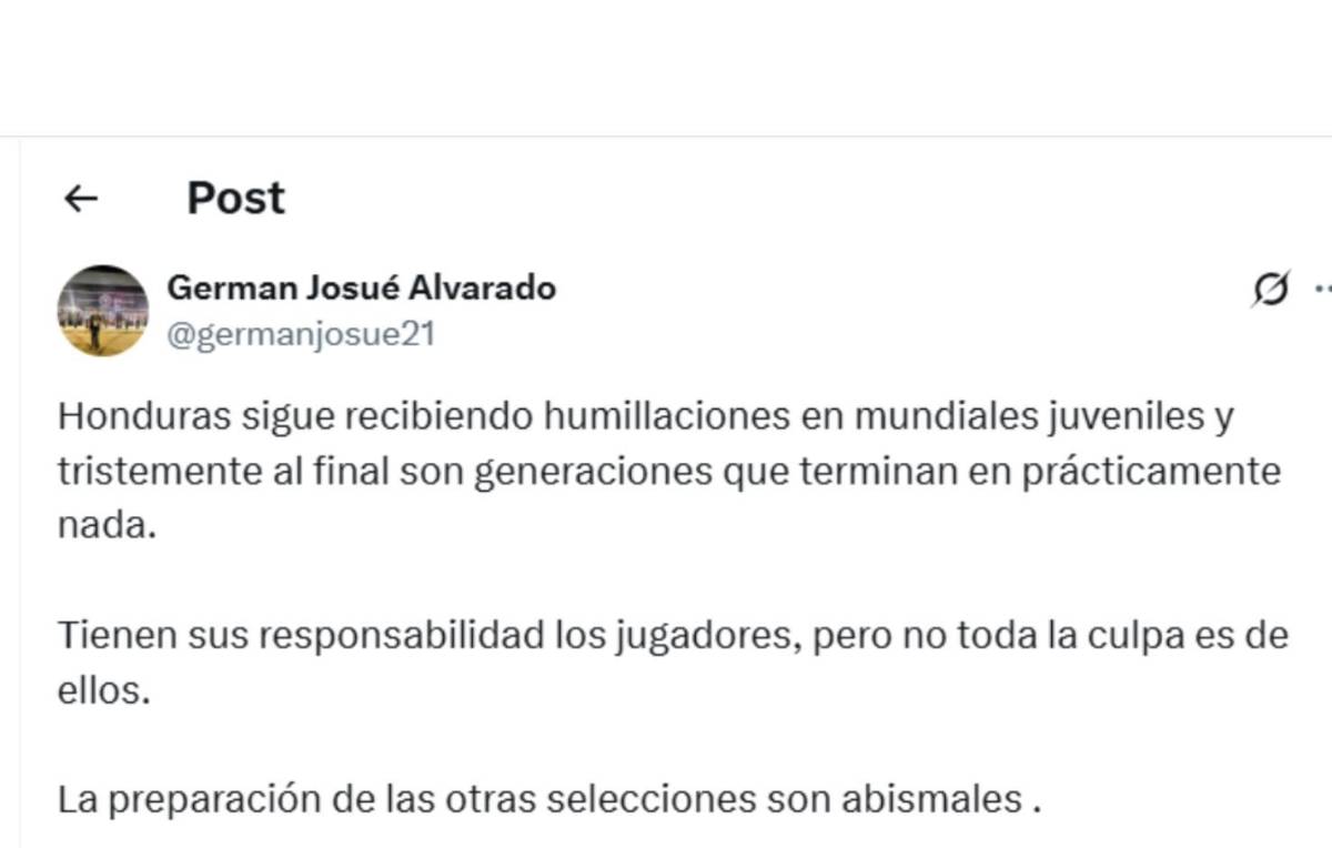 Honduras Mundial Sub-17: Indignación, señalan al culpable, espectador de lujo y mensaje de FIFA