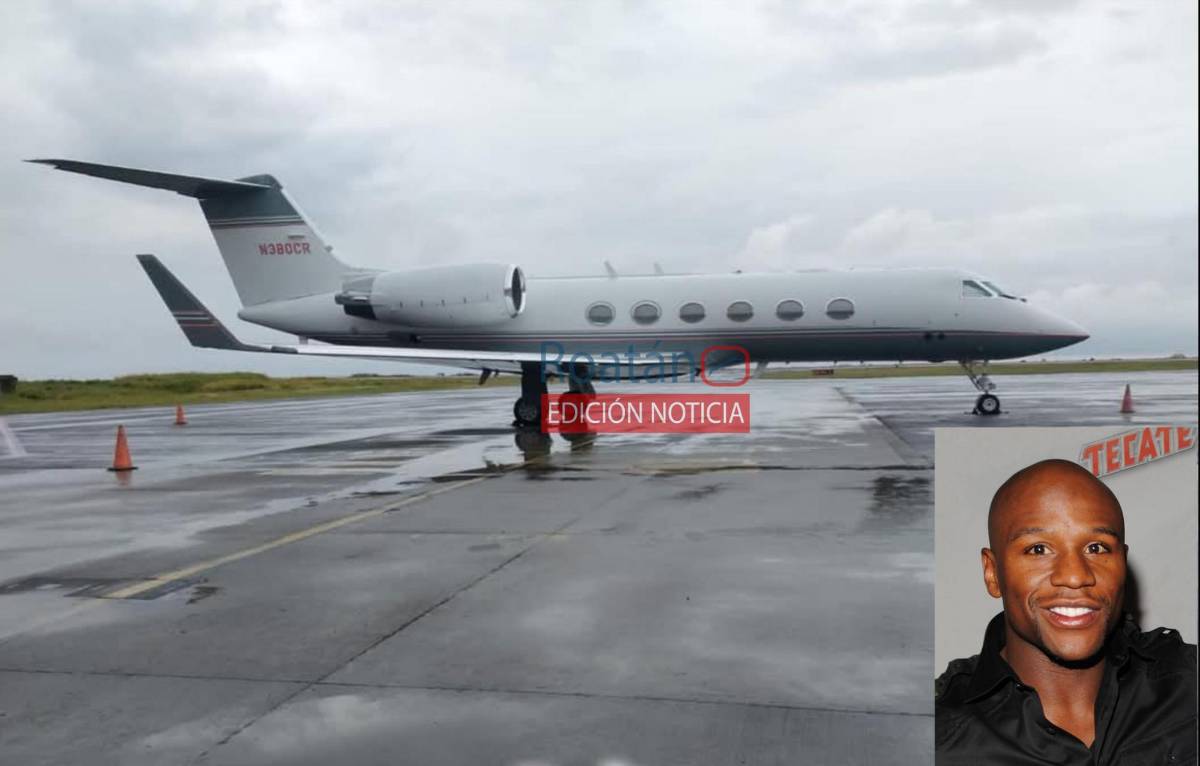 Así es el lujoso jet privado en el que llegó Floyd Mayweather Jr a Honduras