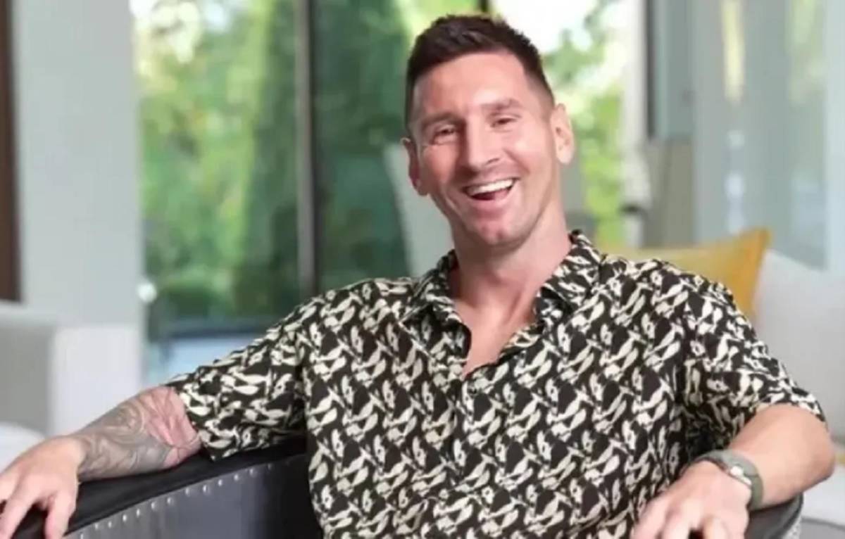 Lionel Messi disfrutó la charla con el humorista Migue Granados.