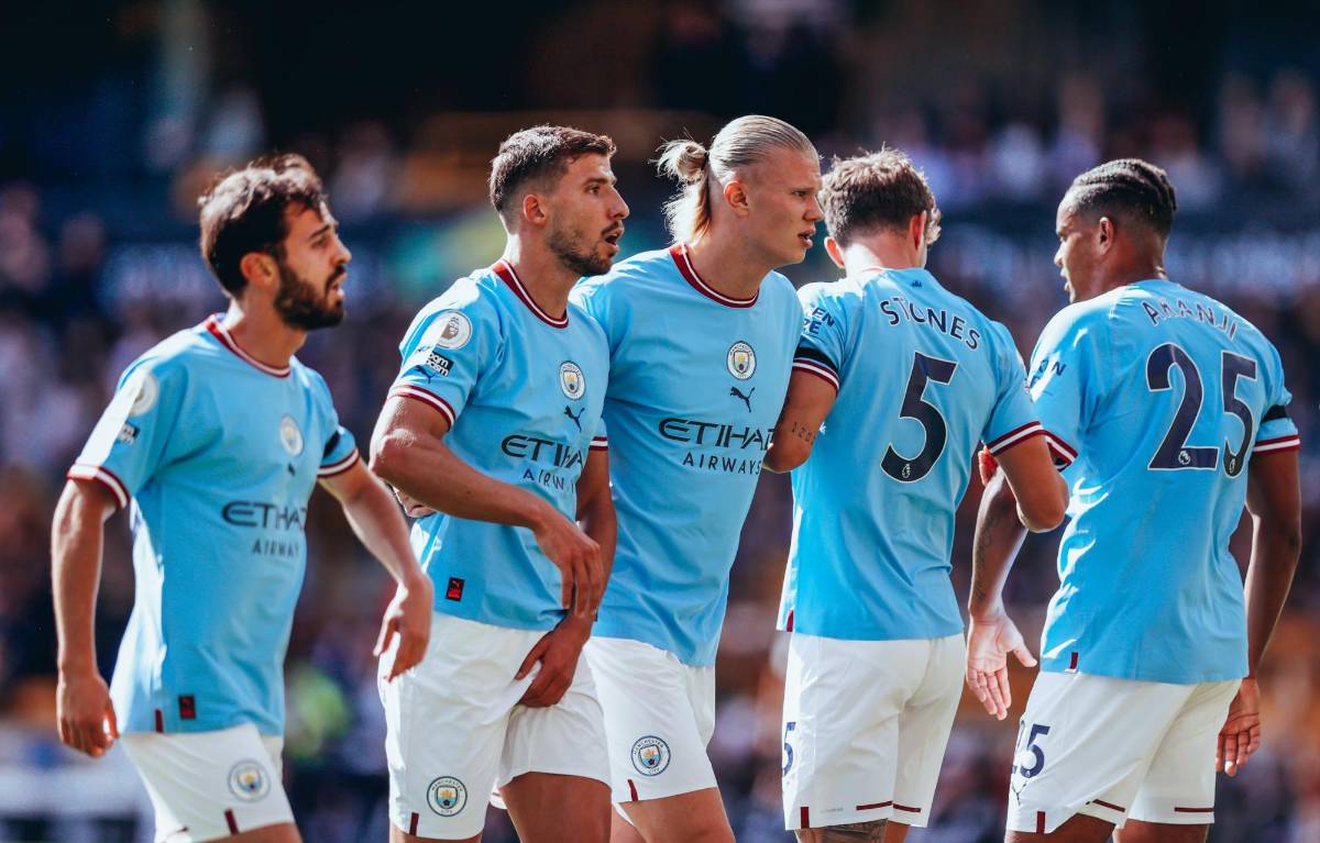 Manchester City se dio un festín ante el Wolverhampton.