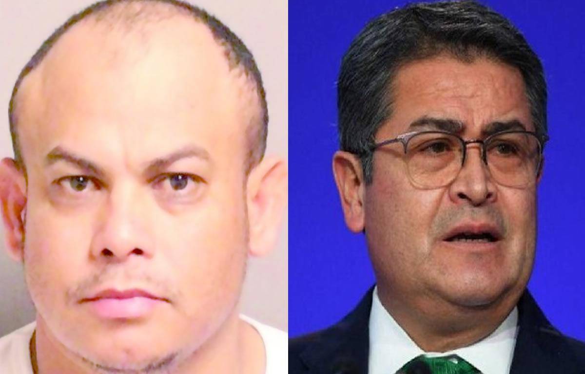 $!El Cachiro testificó que aunque no fue a la fiesta del hermano de Pepe Lobo, Ramón “Moncho” Lobo, su hermano Javier le hizo una videollamada en la que le dijo: “JOH está aquí”. Luego habló por videollamada con el narco Neftalí Mejía Duarte, quien abrazaba a Juan Orlando. En la fiesta había más narcos.