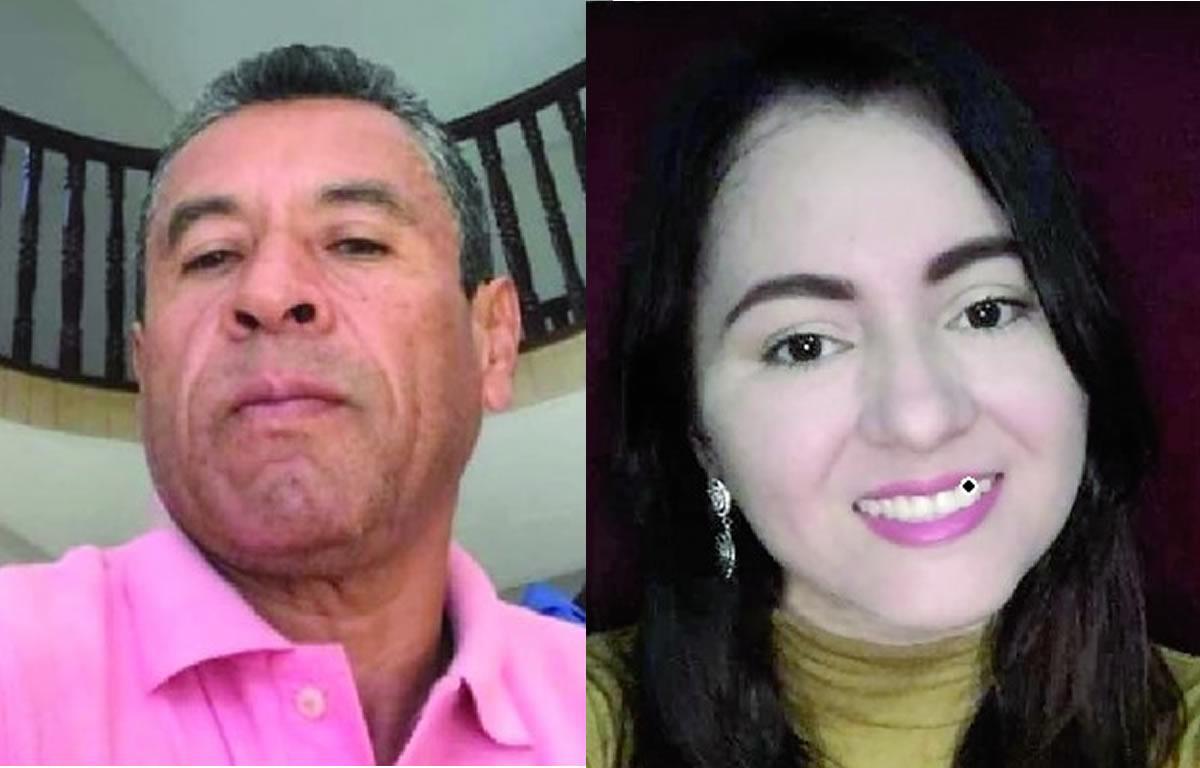 Fernando Suárez y su esposa, Ingrid Jiménez, fueron víctimas de un rapto en Siguatepeque.