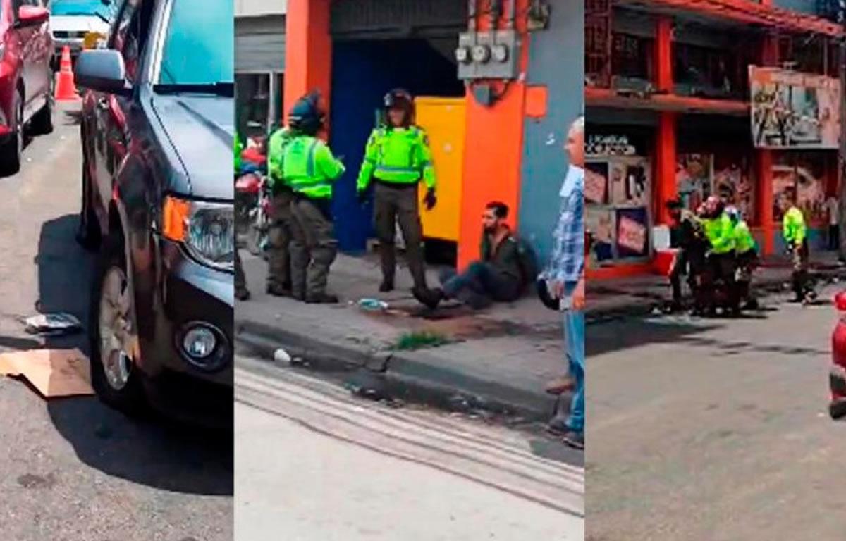 El propietario del carro fue retenido en el incidente.