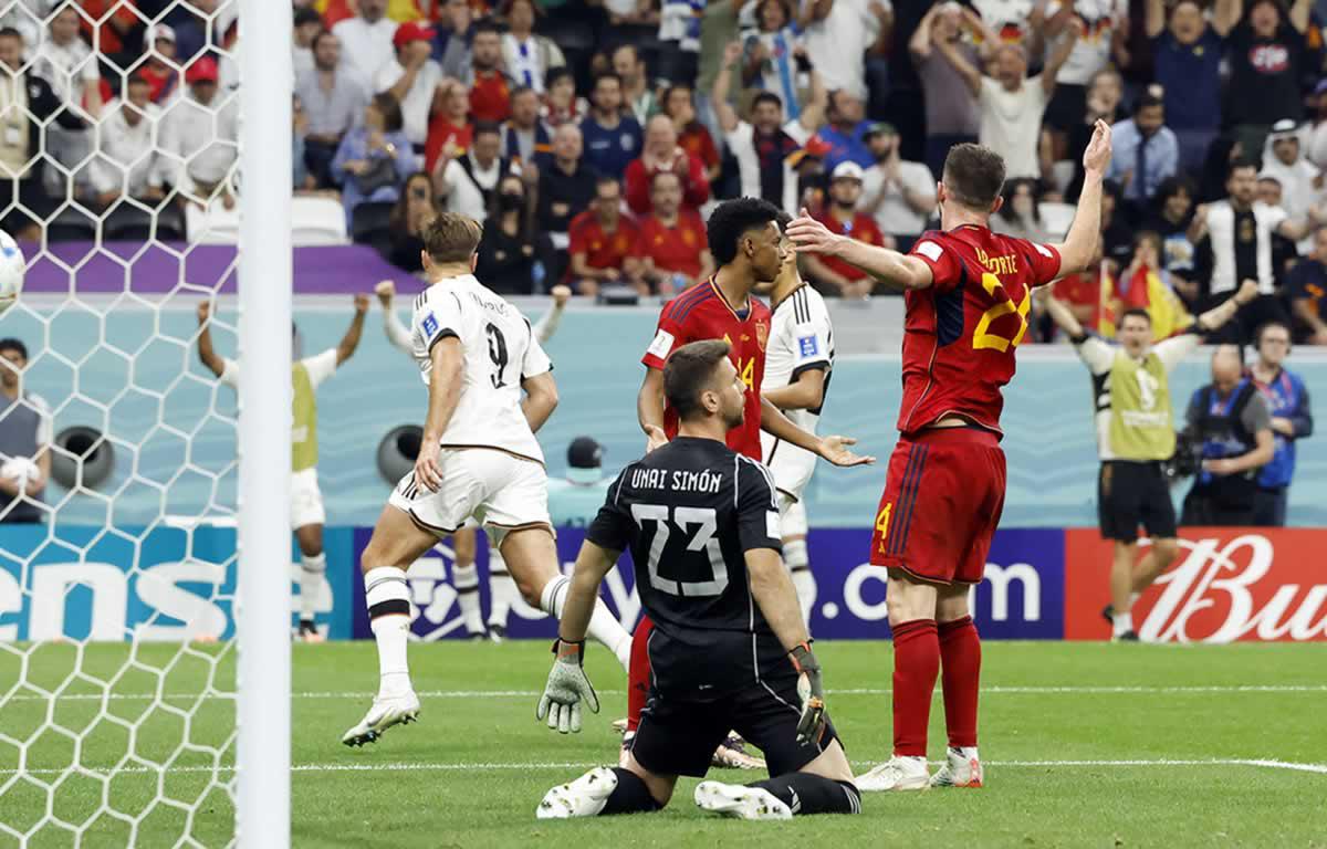 Alemania frena a España y sigue con vida en el Mundial-2022
