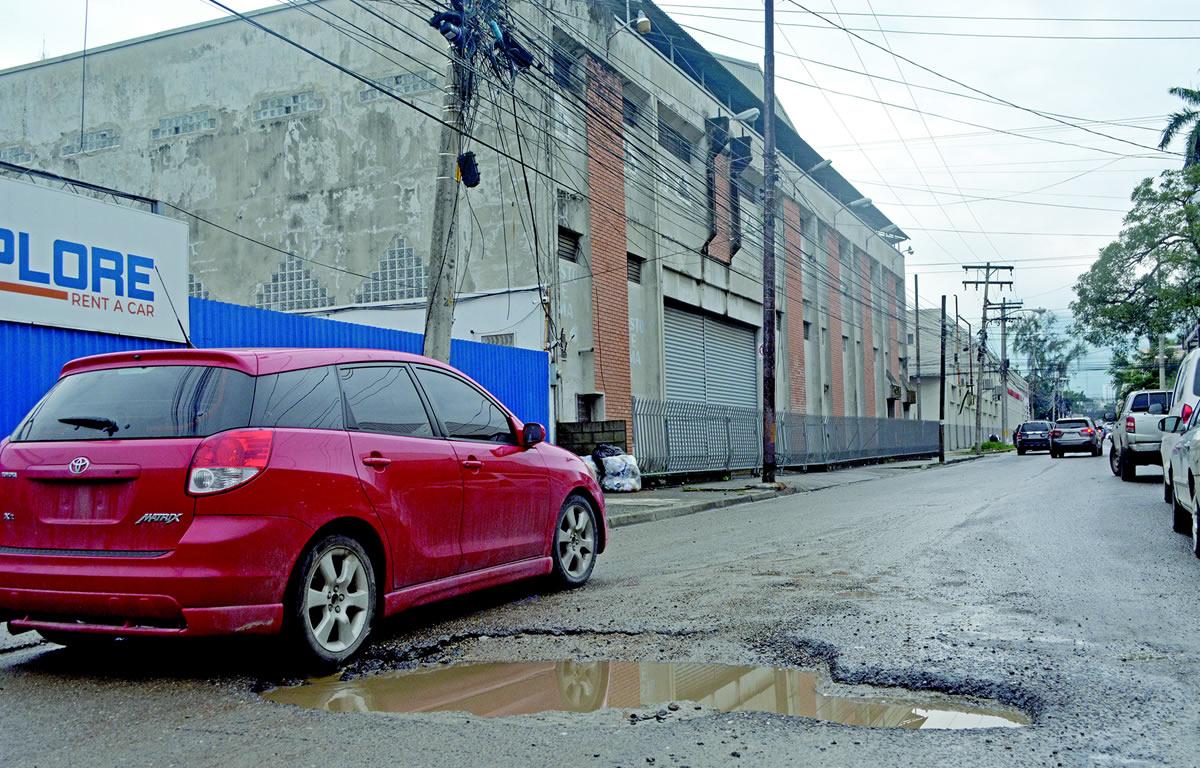 Parado el bacheo en San Pedro Sula debido al mal tiempo