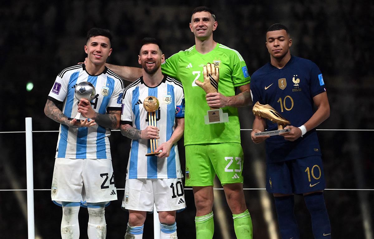 Los premios del Mundial: Messi, Balón de Oro de Qatar-2022