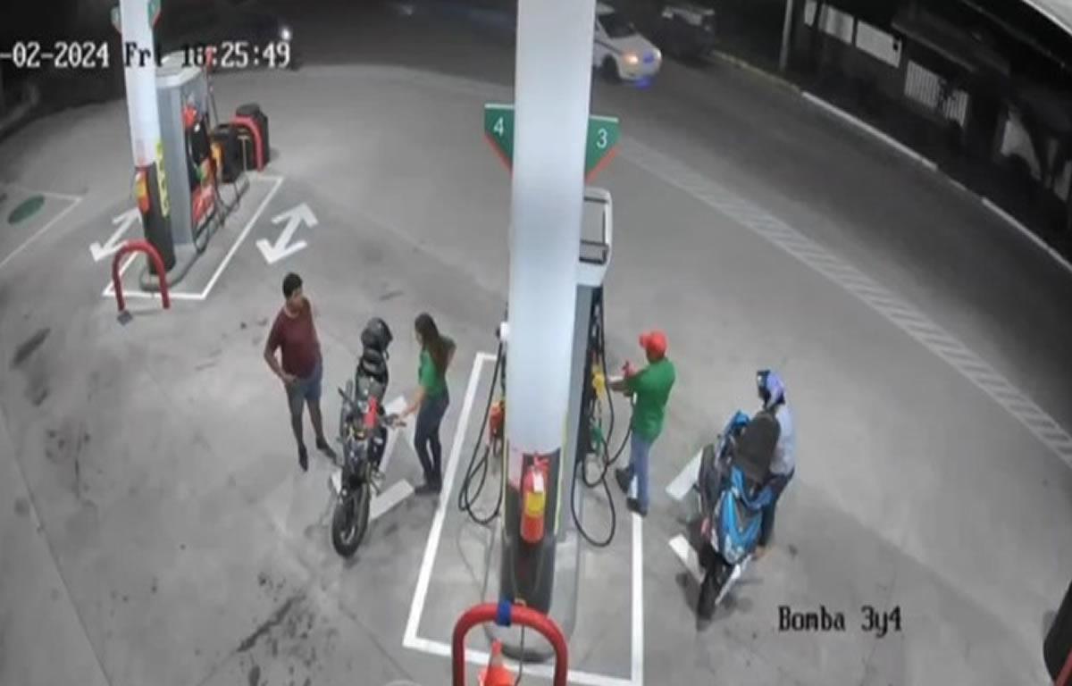 Hombres en motocicleta asaltan gasolinera recién inaugurada en La Ceiba