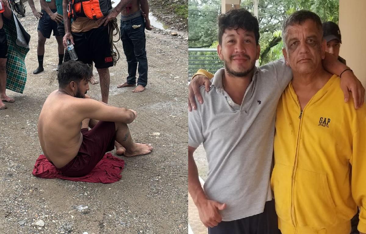 Joven sobrevivió dos días subido a un árbol tras ser arrastrado por un río