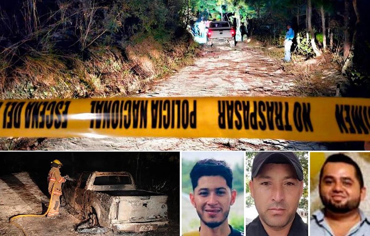 Queman en carro a 3 hombres que fueron raptados en Copán