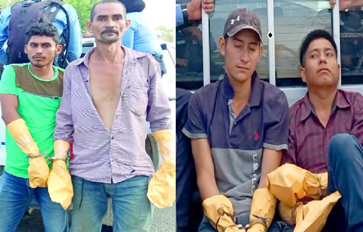 Capturan a sospechosos de la muerte de cuatro personas en Lempira