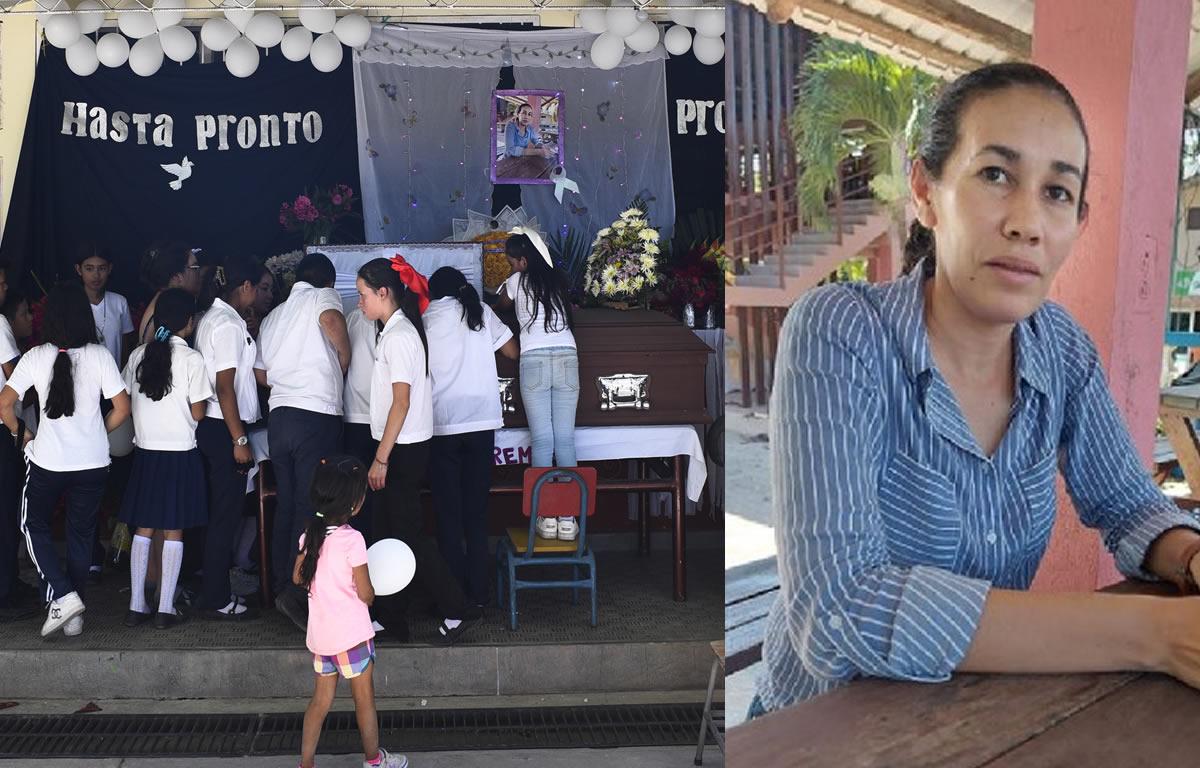<b>Ada Aguilar fue velada ayer unas horas en el centro educativo El Progreso de El Higuito.</b>