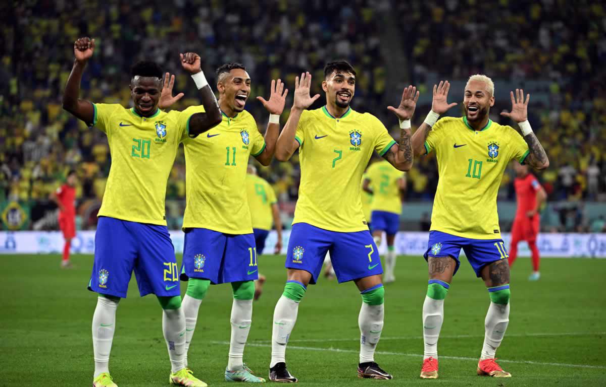 Brasil le presenta su ‘jogo bonito’ a Corea y avanza a cuartos