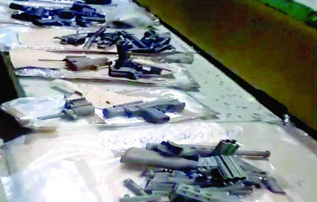 Destruyen armas usadas en fuga del Porky