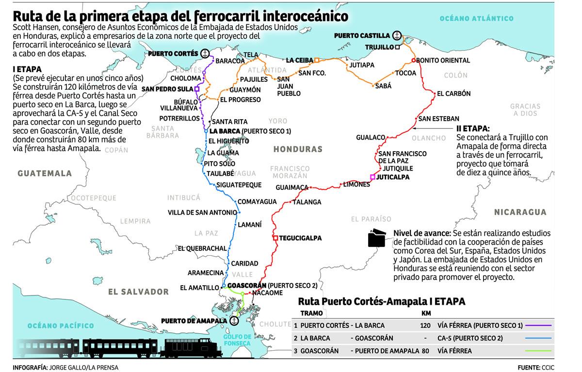 Dos puertos secos construirán en primera fase de tren interoceánico