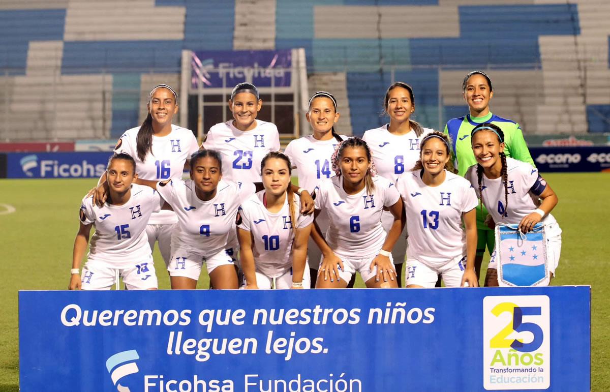 El 11 titular que jugó de la Selección Femenina de Honduras.